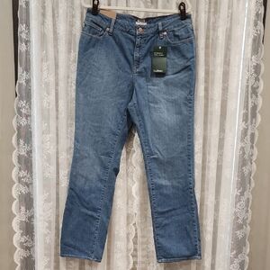 L.L. Bean Straight Leg Jeans in Medium Blue